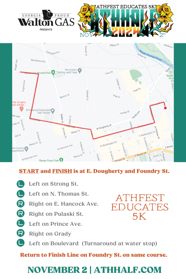 Athhalf2024 Course Map 5k